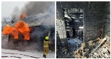 Pożar w gminie Poświętne. Spłonął drewniany dom mieszkalny, z żywiołem walczyło kilka zastępów straży pożarnej