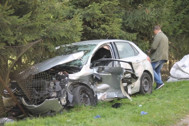 Wypadek na trasie Zduny - Chachalnia