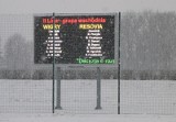 Śnieżyca nad stadionem. Mecz Wigier odwołany.