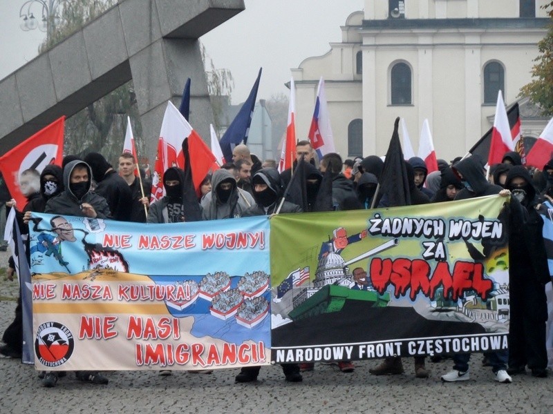 W marszu antyimigracyjnym w Częstochowie wzięło udział ponad...