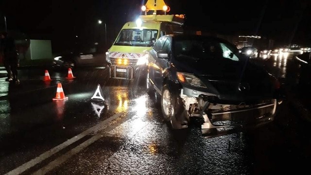 Wypadek na ulicy Stawisińskiego w Koszalinie.