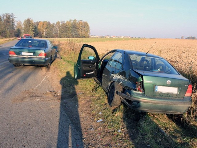 Mercedes uderzył w volkswagena