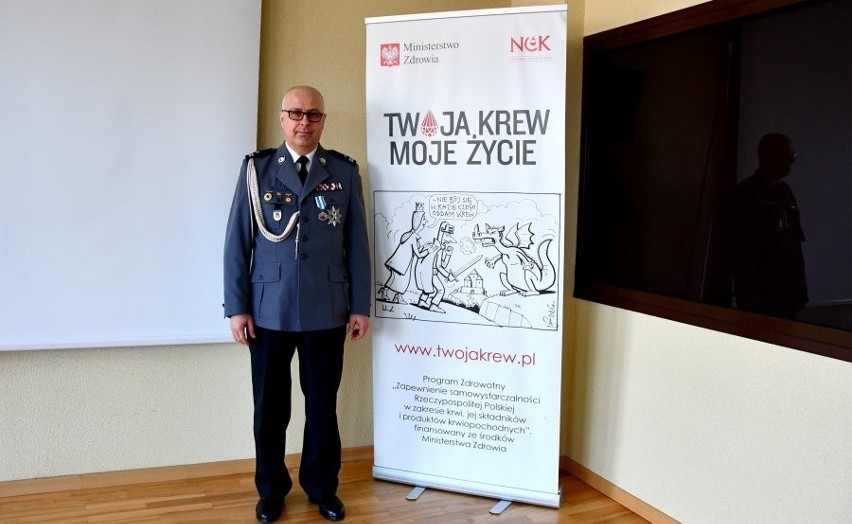 Podinspektor Wojciech Chociej  został uhonorowany państwowym odznaczeniem (zdjęcia)