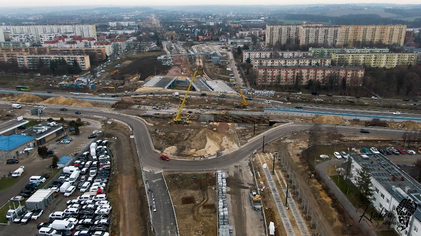 Kraków. Niezwykłe widoki na budowę linii tramwajowej do Górki Narodowej. W tym roku inwestycja ma się zakończyć ZDJĘCIA 