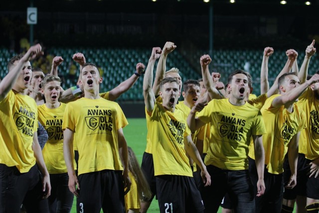 7.06.2021. Piłkarze GKS-u Katowice zakończyli sezon awansem do Fortuna 1. Ligi.