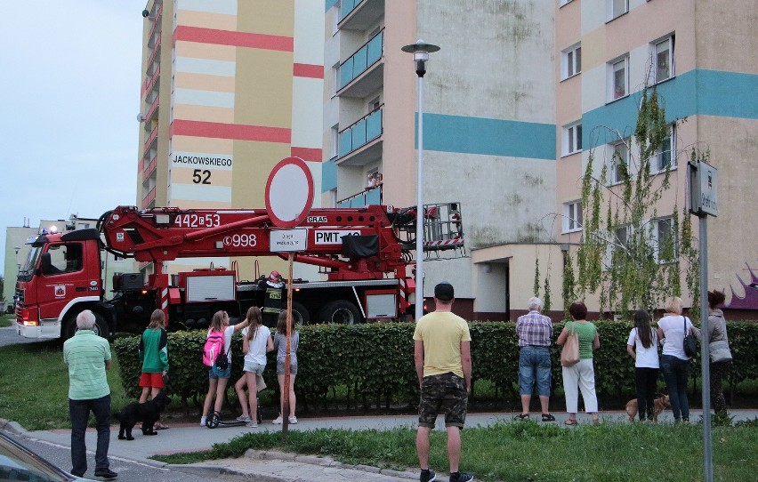 Akcja ratunkowa strażaków na Strzemięcinie w Grudziądzu