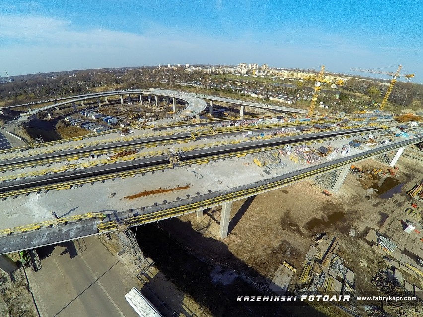 Węzeł A1 i DTŚ zdjęcia lotnicze