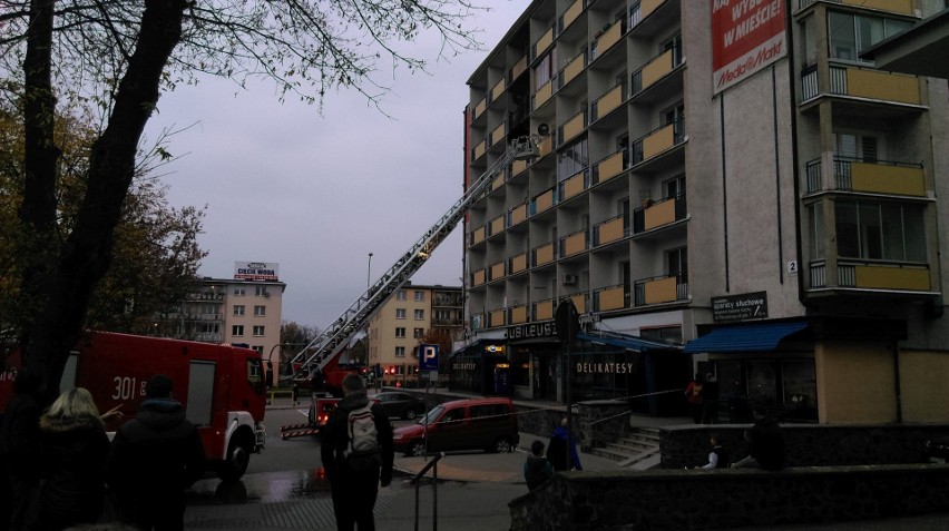 Pożar na al. Piłsudskiego w Białymstoku