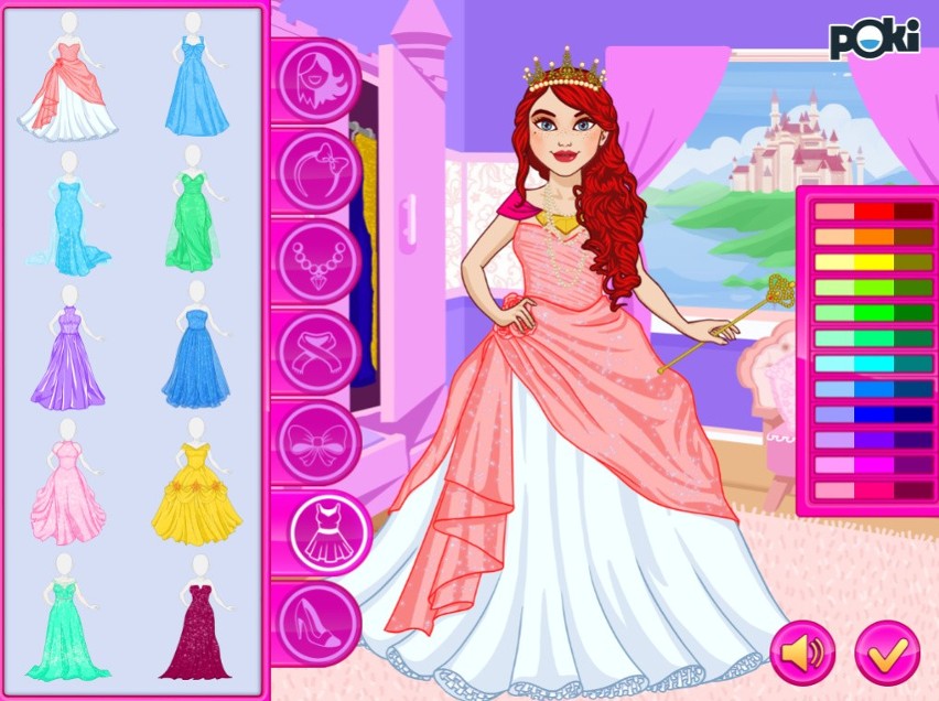 Recenzja najnowszej gry ubieranki od Poki: Princess Fashion Dress Up