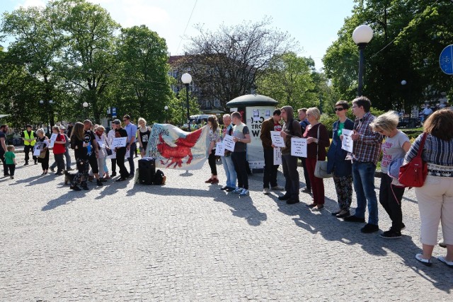 Protest przeciwko rasizmowi w Szczecinie