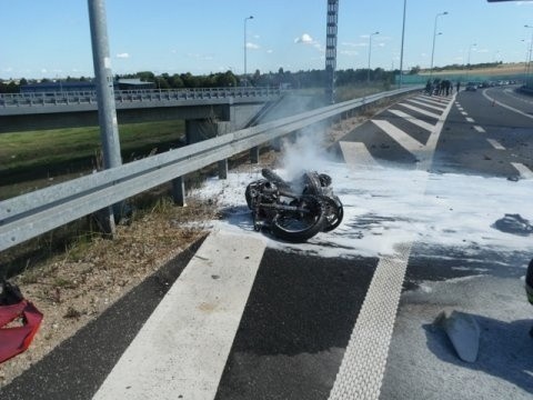 Wypadek motocyklowy w Lubecku