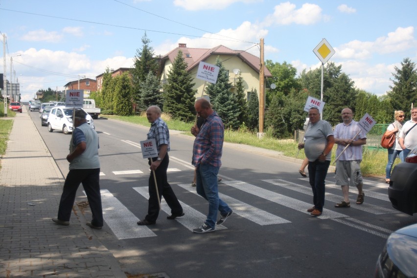 Blokada drogi w Mysłowicach