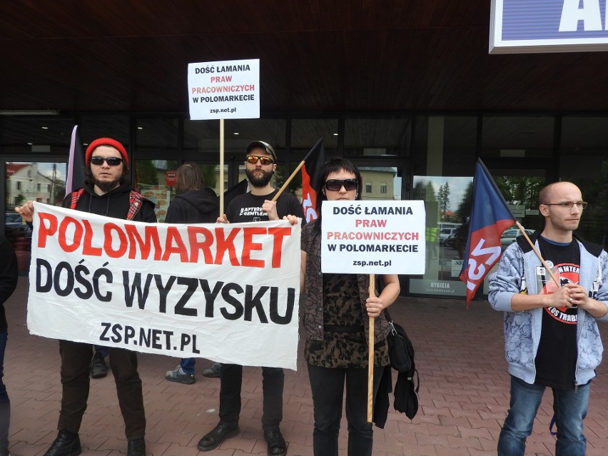 Byli pracownicy Polomarketu protestują: sieć łamie prawa
