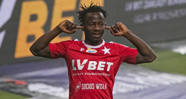 Yaw Yeboah grał w Wiśle Kraków od sierpnia 2020 do grudnia 2021