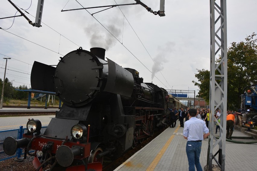 Pociąg retro w Żywcu okazał się wielką atrakcją