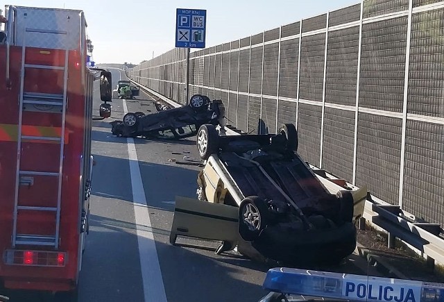 Do wypadku z udziałem trzech samochodów osobowych doszło na 451. kilometrze A4 - na Kraków