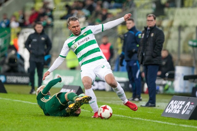 01 12 2017 gdansk. 18 kolejka lotto ekstraklasy. mecz lechia gdansk - slask wroclaw n/z jakub wawrzyniak (3) fot. piotr hukalo / dziennik baltycki / polska press