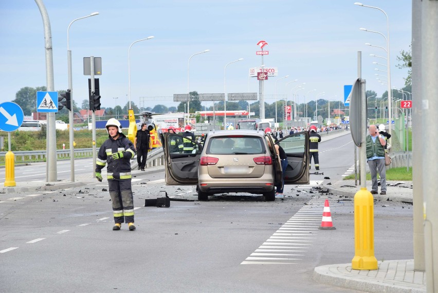 Wypadek w Malborku na skrzyżowaniu dk 22 i dk 55...