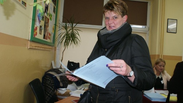 Beata Piekarska przed głosowaniem