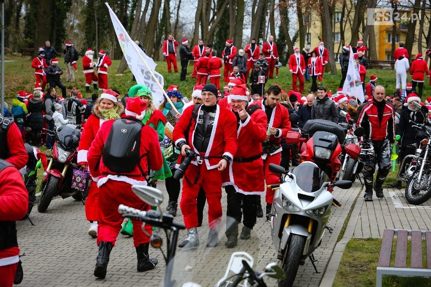 MotoMikołaje ze Szczecina i inni bohaterowie odwiedzili dzieci w szpitalu [ZDJĘCIA]