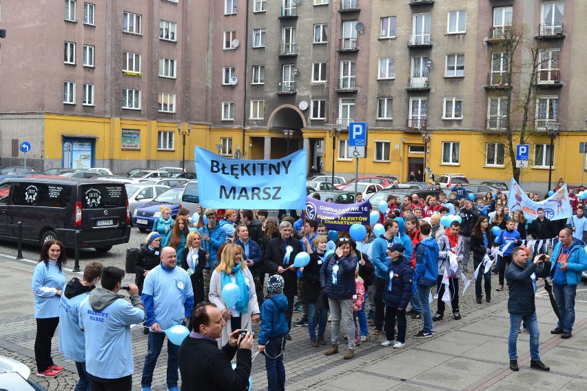 Sosnowiec: ulicami miasta przeszedł Błękitny Marsz [ZDJĘCIA]