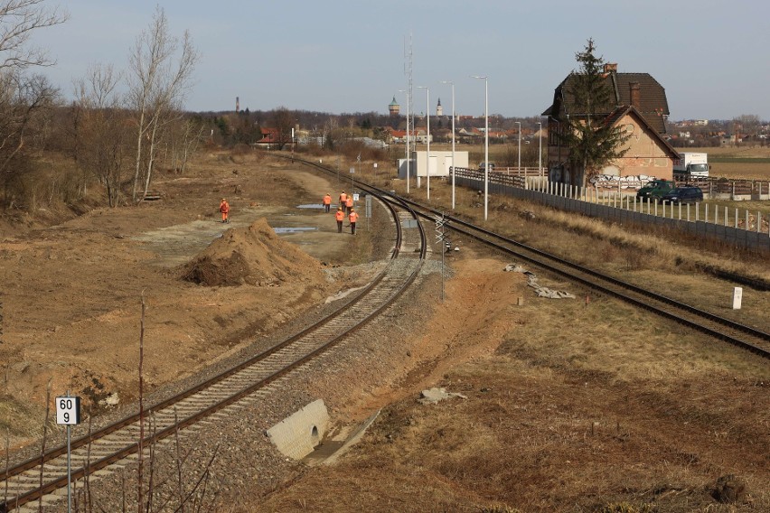 61. kilometr linii kolejowej Wrocław - Jedlina Zdrój - dawna...