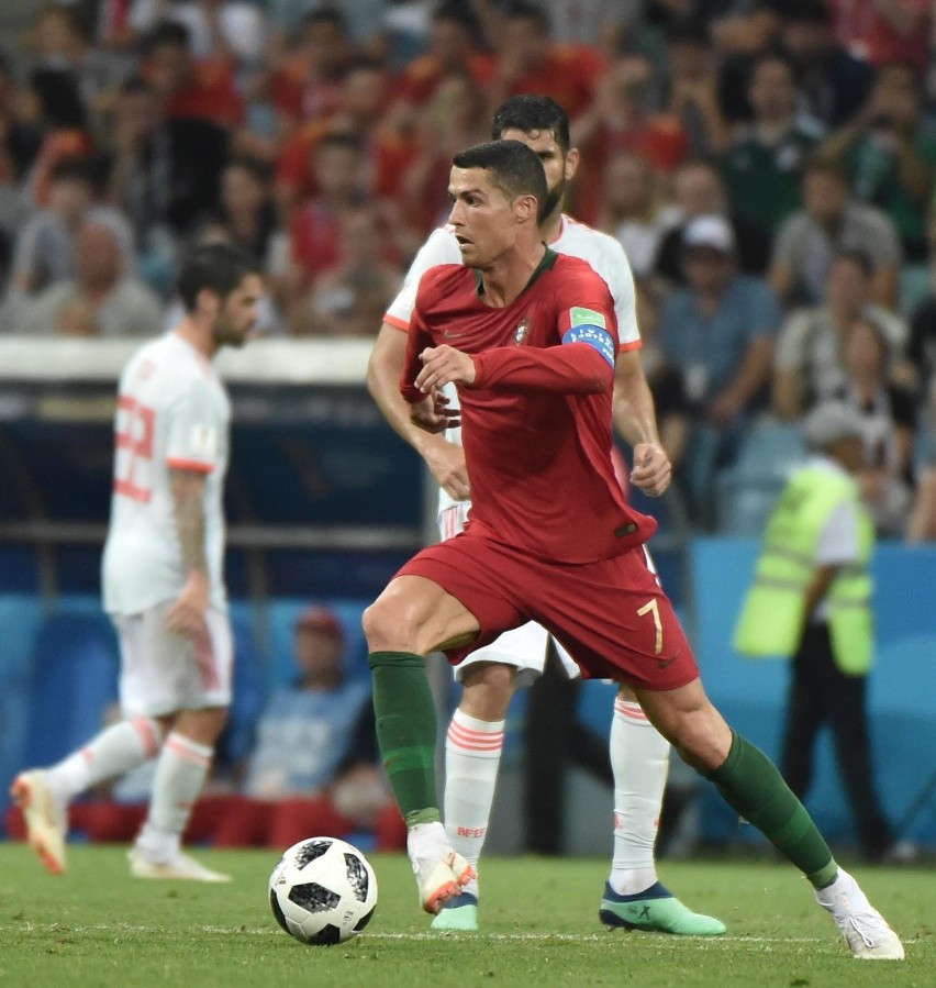Cristiano Ronaldo podczas mistrzostw świata w Rosji