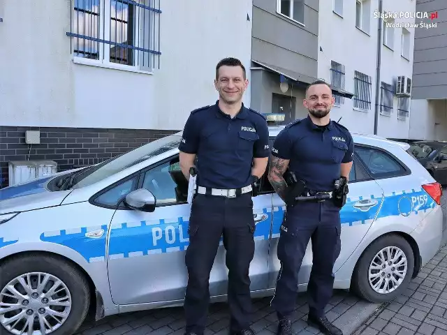 Ci policjanci z Wodzisławia Śląskiego uratowali życie kierowcy w Lubom