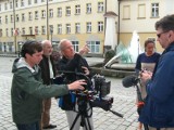 Amerykanie filmują zabytki na pograniczu polsko - niemieckim 