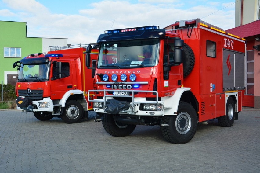 Nowe wozy straży pożarnej w Lublinie