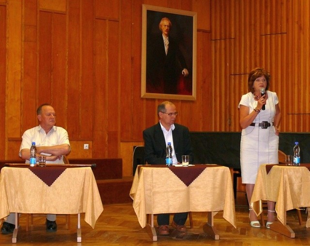 Podczas dyskusji Joanna Grobel-Proszowska, Bogusław Kopacz i Kazimierz Rostek.
