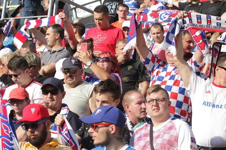 26.07.2019. Kibice na meczu Górnik Zabrze - Zagłębie Lubin....