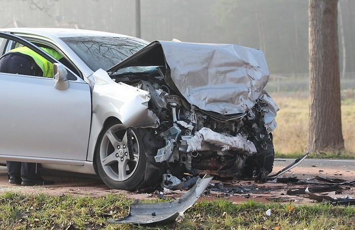 Wypadek na trasie Slupsk - Ustka