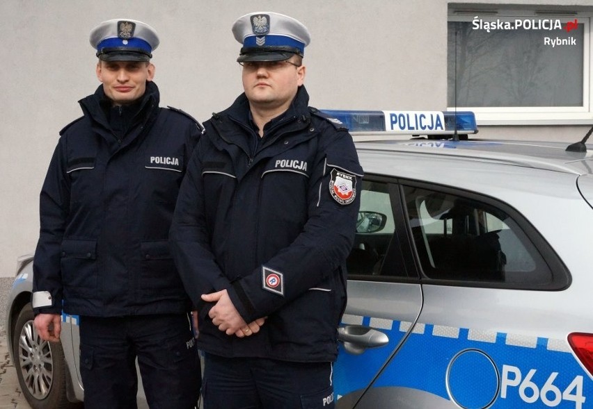 Policjanci z Rybnika uratowali mieszkańca powiatu...