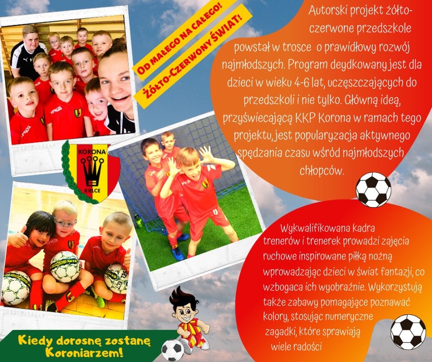 Kielecki Klub Piłkarski ogłosił nabór do żółto-czerwonego przedszkola