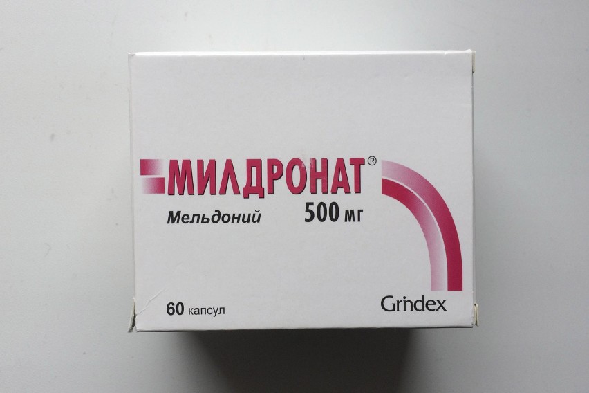 Opakowanie meldonium (mildronate)