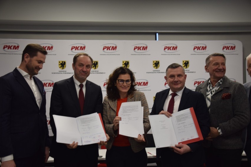 Podpisanie ramowej umowy o współpracy przy projekcie PKM Południe między województwem pomorskim a gminą miasta Gdańska