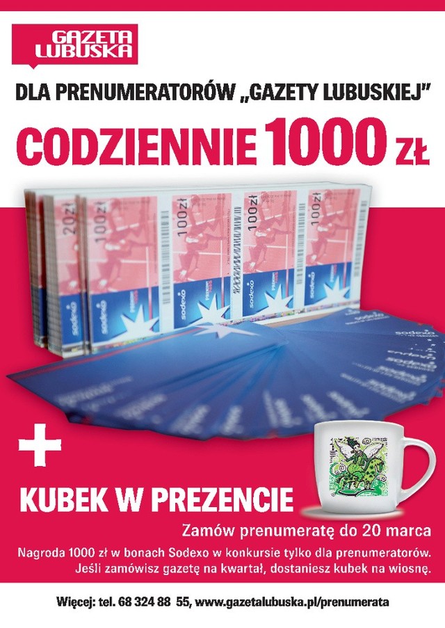 Zamów prenumeratę! 1.000 złotych dziennie czeka!