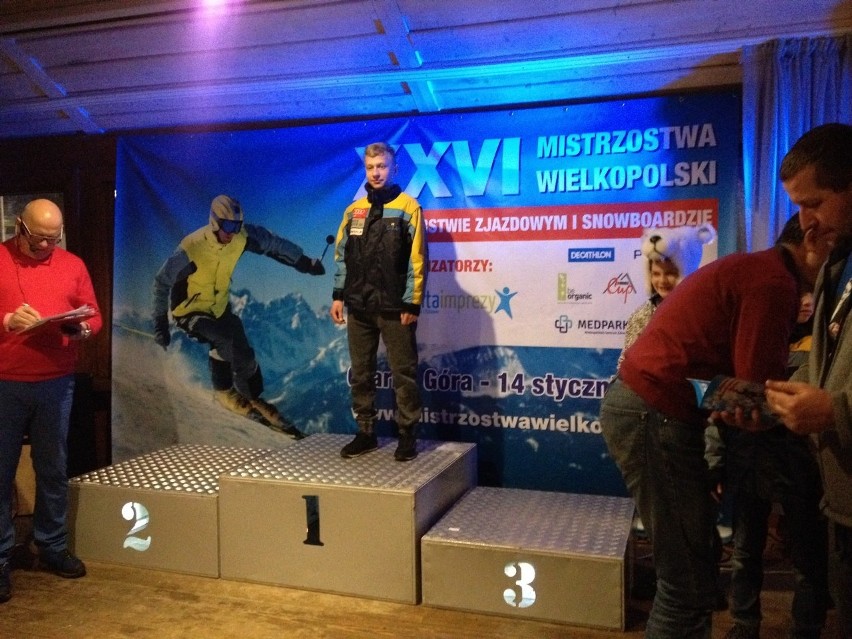 Szymon Chojnacki na podium mistrzostw Wielkopolski