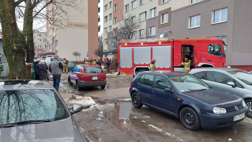 Interwencja białostockich strażaków przy Świętego Wojciecha....