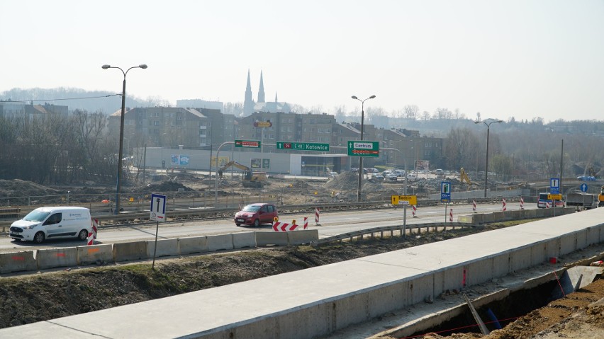 Przebudowa DK 94 w Sosnowcu. Marzec 2020....