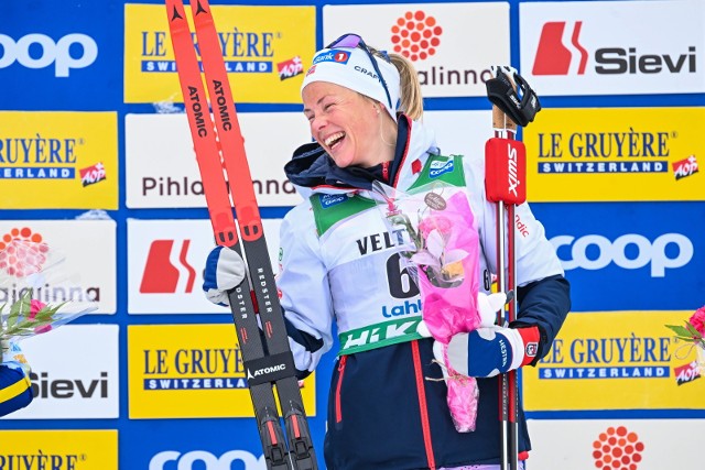 Norweżka Anne Krejsti Kalvaa tryskała humorem po pierwszych w karierze wygranych zawodach Pucharu Świata.