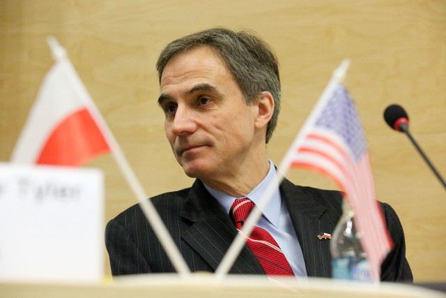 Ambasador USA w Polsce Paul Jone z z wizytą w Słupsku