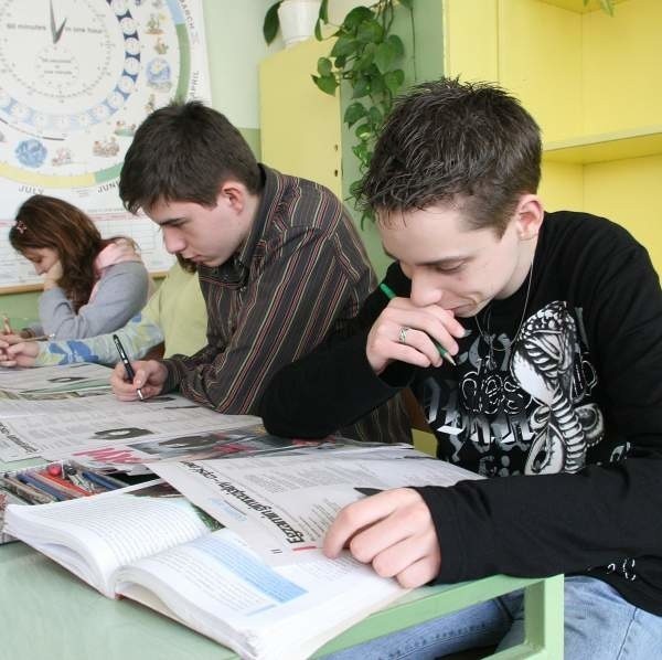 Wczoraj test humanistyczny z Echa Dnia pisali uczniowie Gimnazjum nr 3 w Kielcach.