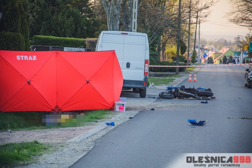 Motocyklista uderzył w betonowy przepust. Zginął na miejscu