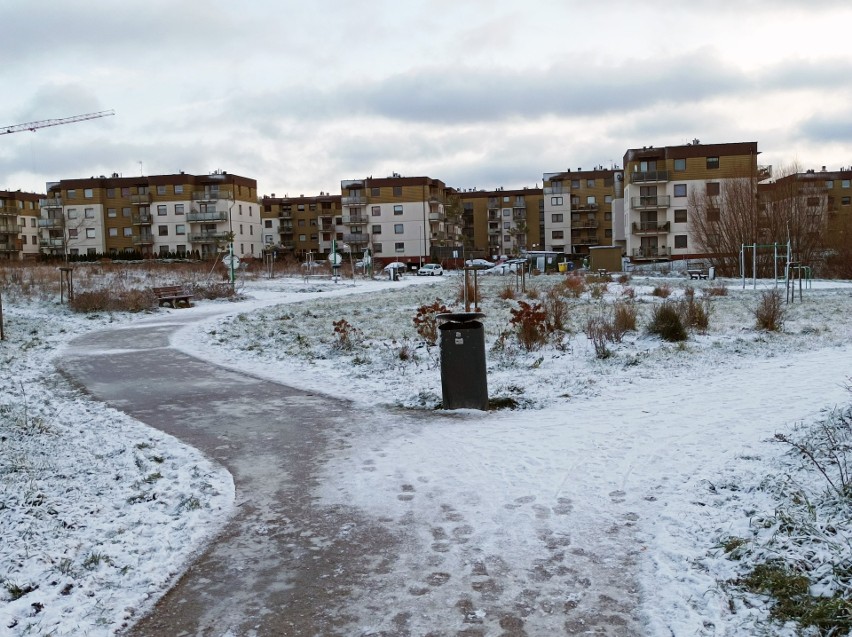 Pierwszy śnieg w Gdańsku, 30.11.2021