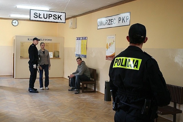Szkolenie policjantów w słupskiej Szkole Policji.
