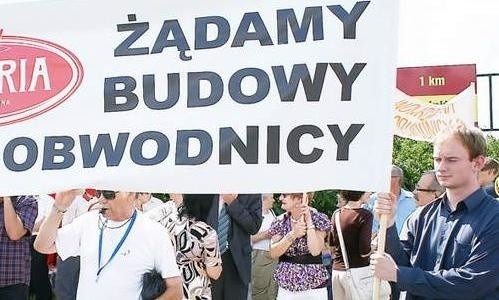 Inowrocławianie już raz protestowali przeciwko przesuwaniu terminu rozpoczęcia budowy obwodnicy. Było to latem 2009 roku.