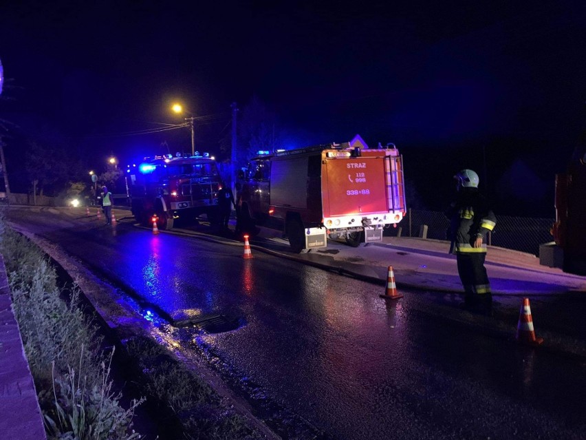 Gmina Krzeszowice. Pożar kotłowni w domu prywatnym. Jedna osoba poszkodowana