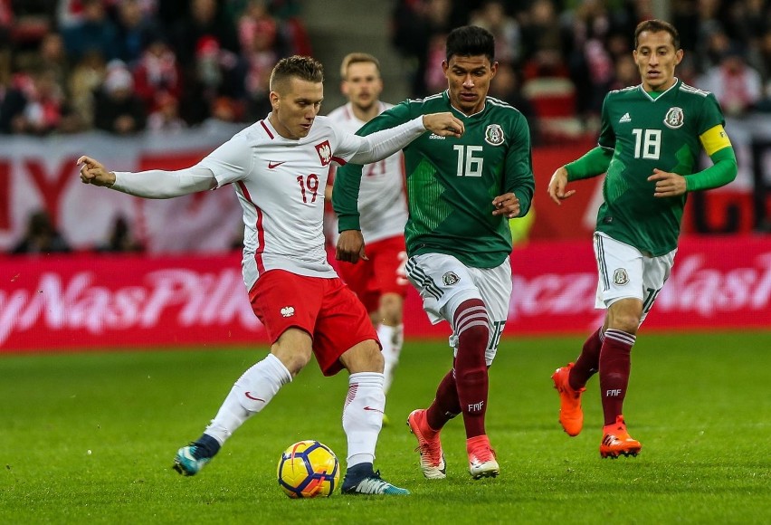 Mecz Polska - Meksyk na stadionie w Gdańsku